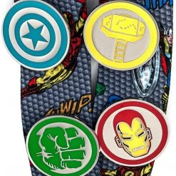 Loungefly Marvel Avengers The Crew With Cardholder And Enamel Pins Loungefly In Stock
