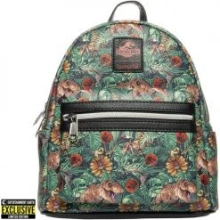 Loungefly In Stock Loungefly Universal Jurassic Park Dinosaur Jungle Mini-Backpack - Entertainment Earth Exclusive