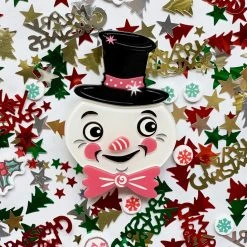 Faire Johanna Parker X Lipstick & Chrome Best In Snow Brooch