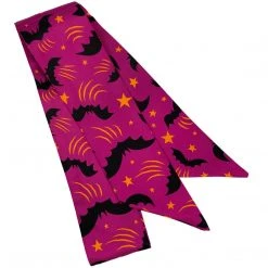 Faire Johanna Parker X Lipstick & Chrome Halloween Bats Skinny Scarf