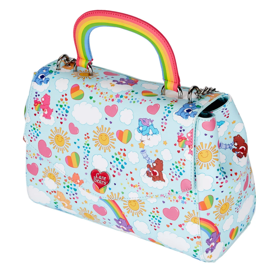 Loungefly Care Bears AOP Rainbow Handle Crossbody Loungefly In Stock 5 Loungefly Care Bears AOP Rainbow Handle Crossbody Loungefly In Stock