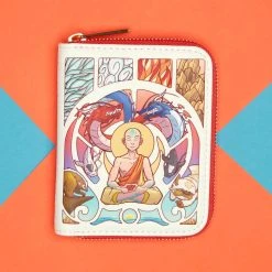 Loungefly Avatar Aang Glow-in-the-Dark Meditation Ziparound Wallet Loungefly In Stock