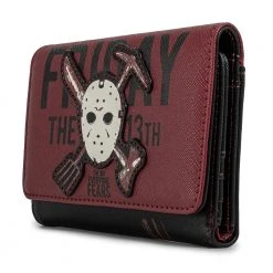 Loungefly Friday The 13th Jason Mask Trifold Wallet Loungefly In Stock