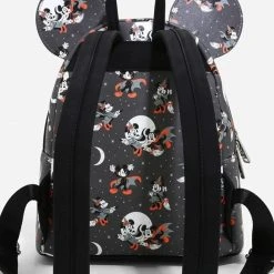 Loungefly Disney Mickey Minnie Halloween Vamp Witch AOP Mini Backpack