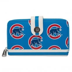 Loungefly MLB Chicago Cubs Logo Wallet Loungefly In Stock