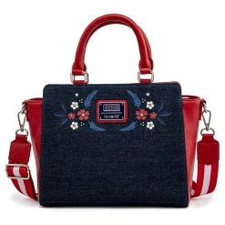 Loungefly In Stock Loungefly Marvel Captain America 80th Anniversary Floral Shield Crossbody
