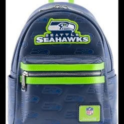 Loungefly NFL Seattle Seahawks Logo AOP Mini Backpack