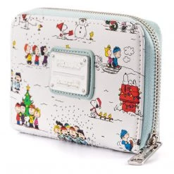 Loungefly Peanuts Happy Holidays AOP Ziparound Wallet