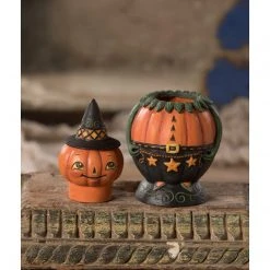Bethany Lowe Johanna Parker Pumpkin Pete Spooks Jar