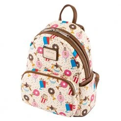 Loungefly Disney Chip And Dale Snackies AOP Mini Backpack