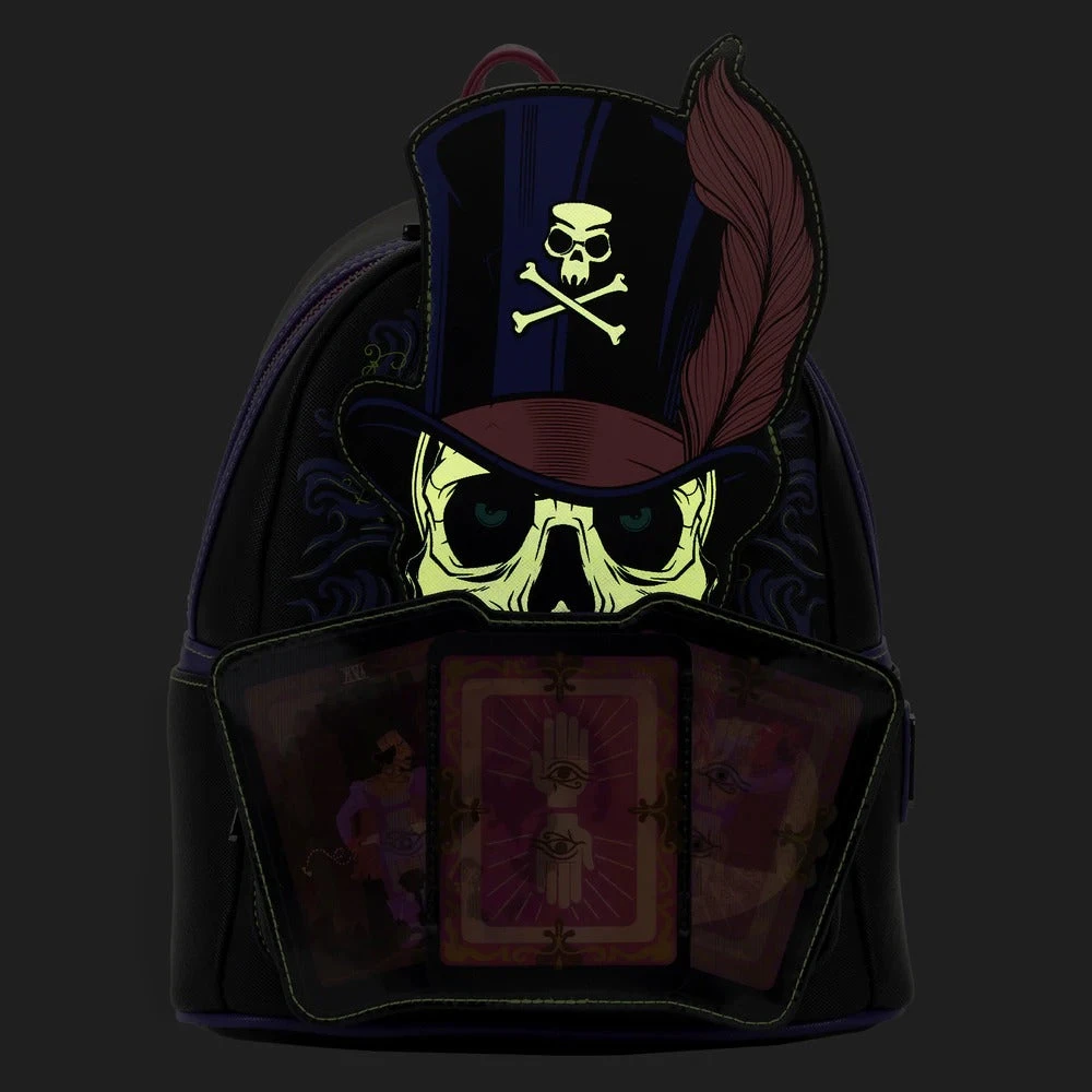Loungefly Disney Villains Princess And The Frog Dr. Facilier Glow And Lenticular Mini Backpack 3 Loungefly Disney Villains Princess And The Frog Dr. Facilier Glow And Lenticular Mini Backpack