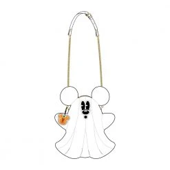 Loungefly Stitch Shoppe Mickey Mouse Ghost Glow In The Dark Crossbody Bag Disney