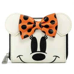 Loungefly Disney Ghost Minnie Glow-in-the-Dark Ziparound Wallet Loungefly In Stock