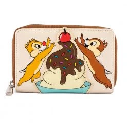 Loungefly Disney Chip And Dale Cherry On Top Ziparound Wallet Loungefly In Stock