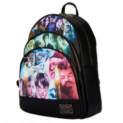Loungefly Harry Potter Trilogy Triple Pocket Mini Backpack Loungefly In Stock
