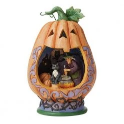 Enesco Lighted Pumpkin Diorama By Jim Shore