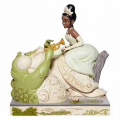 Enesco Disney Traditions White Woodland Tiana W/ Louie By Jim Shore
