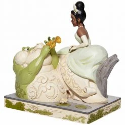 Enesco Disney Traditions White Woodland Tiana W/ Louie By Jim Shore 8 Enesco Disney Traditions White Woodland Tiana W/ Louie By Jim Shore