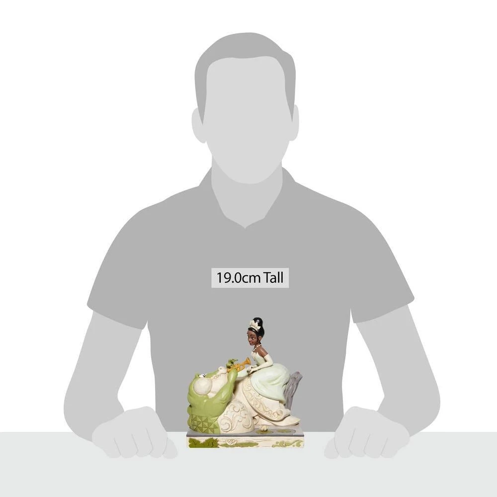 Enesco Disney Traditions White Woodland Tiana W/ Louie By Jim Shore 6 Enesco Disney Traditions White Woodland Tiana W/ Louie By Jim Shore