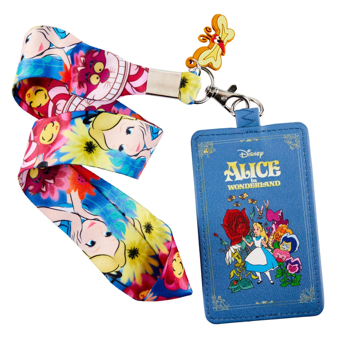 Loungefly In Stock Loungefly Disney Alice In Wonderland Lanyard W/ Cardholder 1 Loungefly In Stock Loungefly Disney Alice In Wonderland Lanyard W/ Cardholder