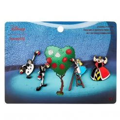Loungefly In Stock Loungefly Disney Alice In Wonderland Paint The Roses Red 4-Piece Pin Set